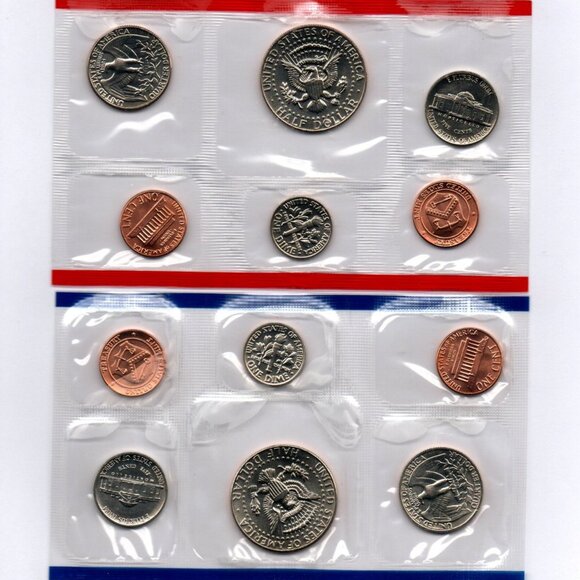 1985-P&D Uncirculated Set... 10 Coin Set... In Original US Mint Packaging - Picture 2 of 3